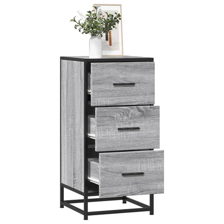 Sideboard 35.5X35X76 Cm Engineered Wood And Metal