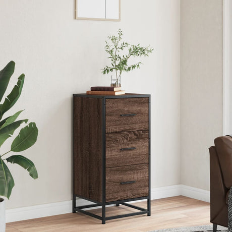 Sideboard 35.5X35X76 Cm Engineered Wood And Metal