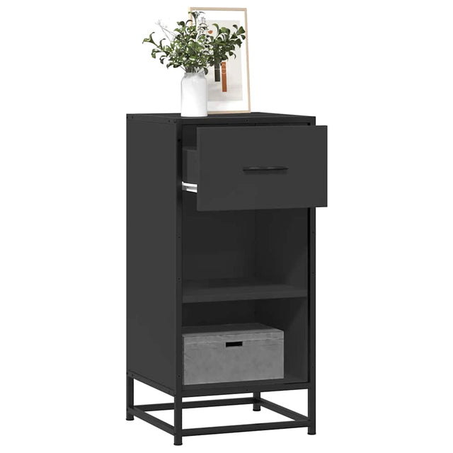 Sideboard 35.5X35X76 Cm Engineered Wood And Metal