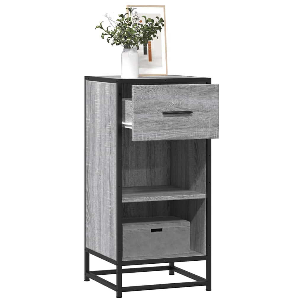 Sideboard 35.5X35X76 Cm Engineered Wood And Metal