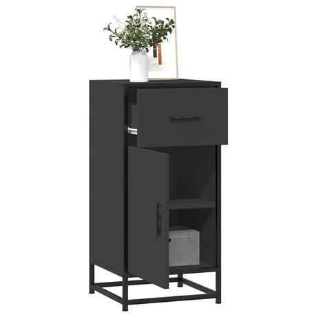 Sideboard 35.5X35X76 Cm Engineered Wood And Metal