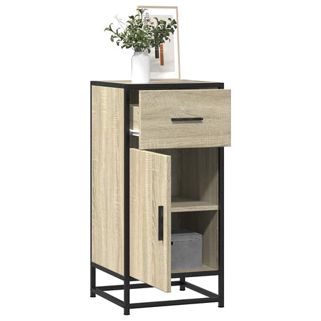 Sideboard 35.5X35X76 Cm Engineered Wood And Metal