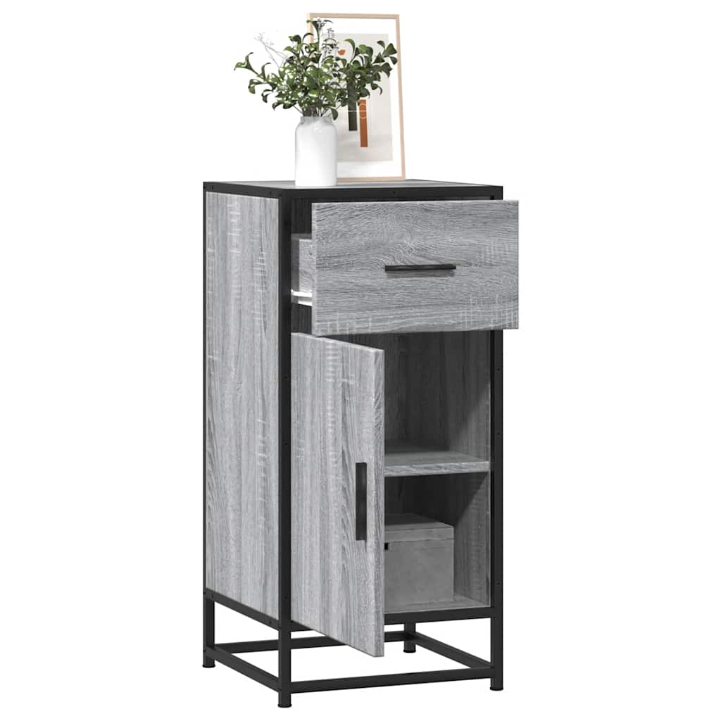 Sideboard 35.5X35X76 Cm Engineered Wood And Metal