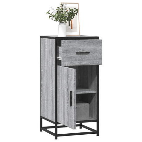 Sideboard 35.5X35X76 Cm Engineered Wood And Metal