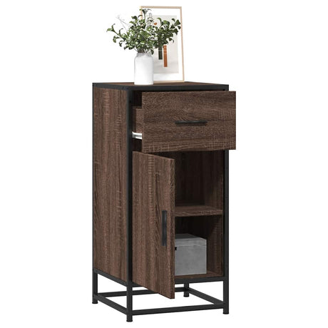 Sideboard 35.5X35X76 Cm Engineered Wood And Metal