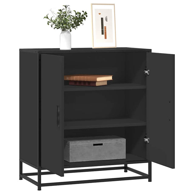 Sideboard 68X35X76 Cm Engineered Wood And Metal