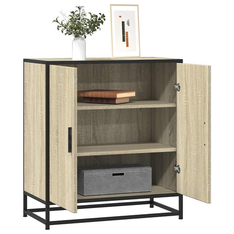 Sideboard 68X35X76 Cm Engineered Wood And Metal