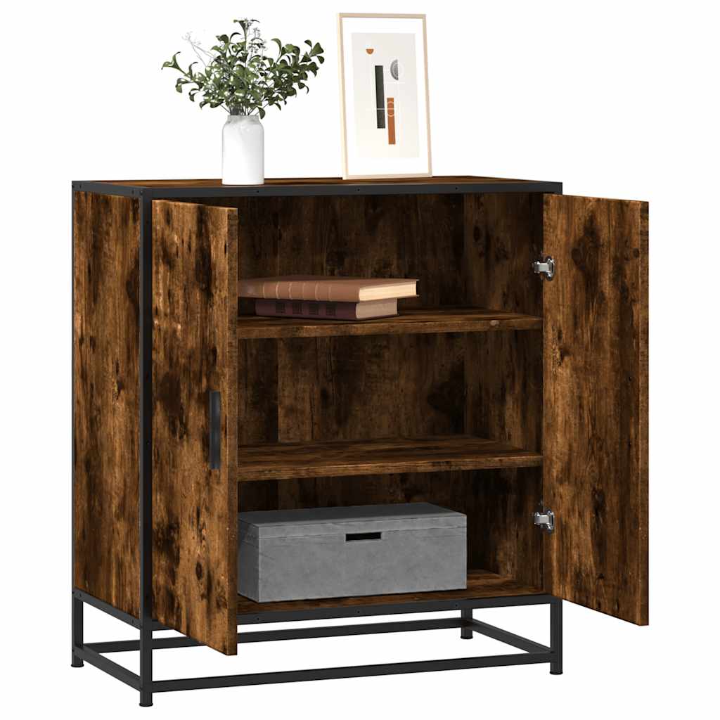 Sideboard 68X35X76 Cm Engineered Wood And Metal