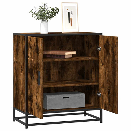 Sideboard 68X35X76 Cm Engineered Wood And Metal