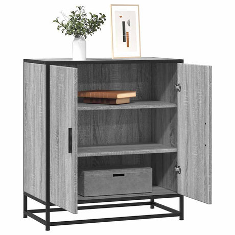 Sideboard 68X35X76 Cm Engineered Wood And Metal