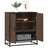 Sideboard 68X35X76 Cm Engineered Wood And Metal
