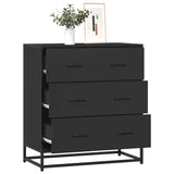 Sideboard 68X35X76 Cm Engineered Wood And Metal