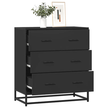 Sideboard 68X35X76 Cm Engineered Wood And Metal