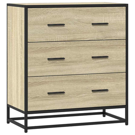 Sideboard 68X35X76 Cm Engineered Wood And Metal