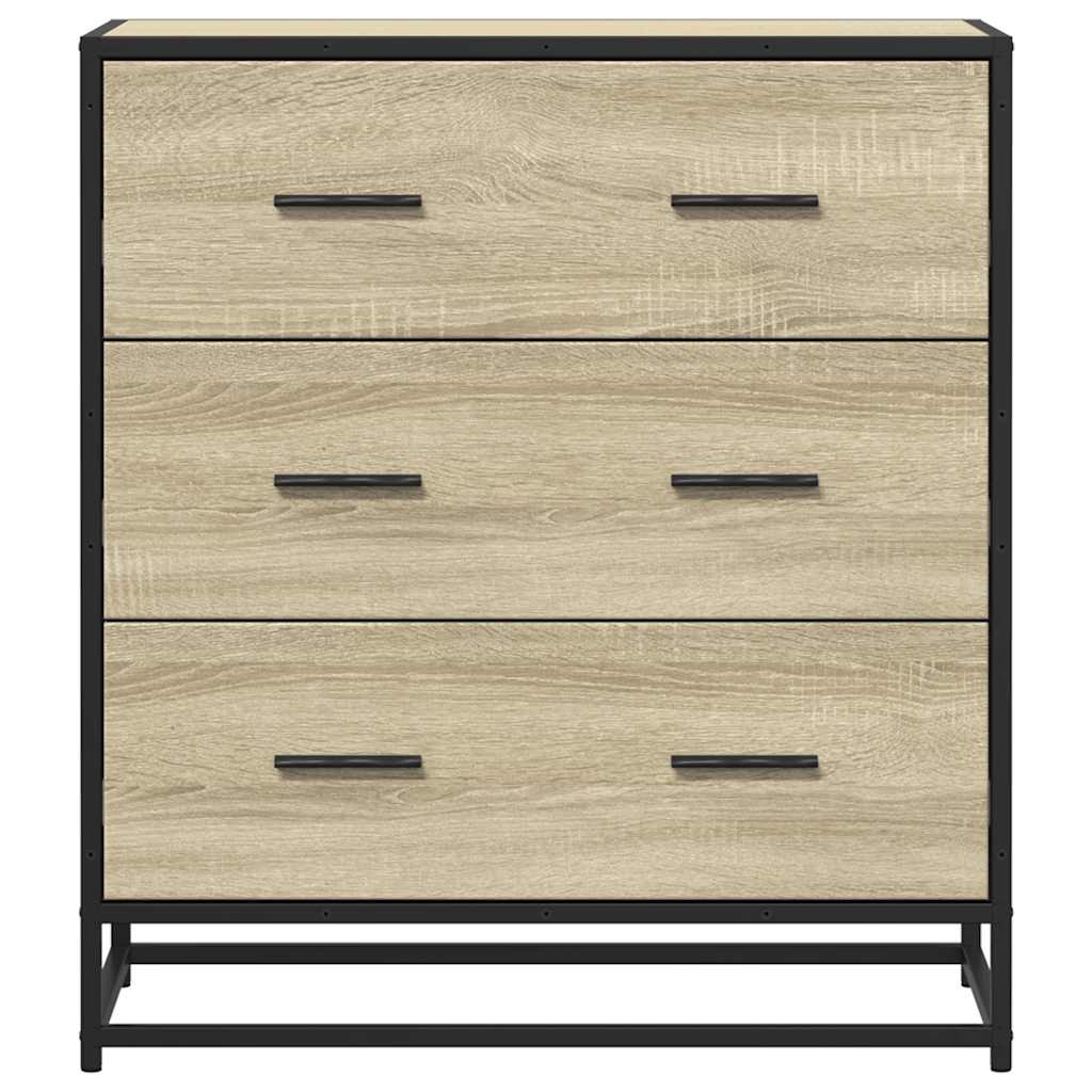 Sideboard 68X35X76 Cm Engineered Wood And Metal
