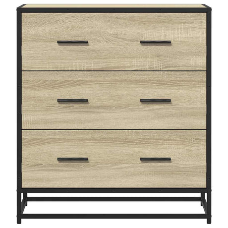 Sideboard 68X35X76 Cm Engineered Wood And Metal