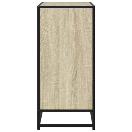 Sideboard 68X35X76 Cm Engineered Wood And Metal