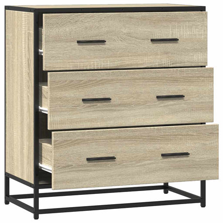 Sideboard 68X35X76 Cm Engineered Wood And Metal