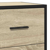 Sideboard 68X35X76 Cm Engineered Wood And Metal