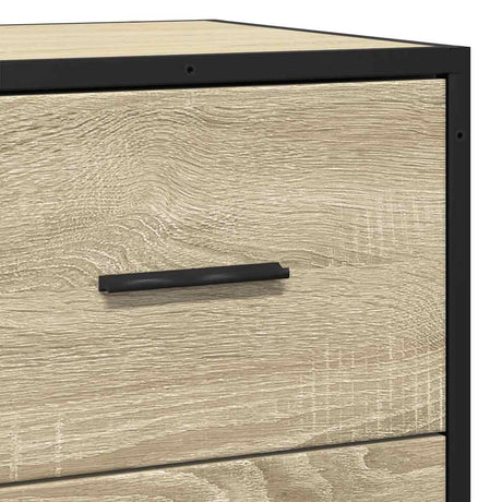 Sideboard 68X35X76 Cm Engineered Wood And Metal