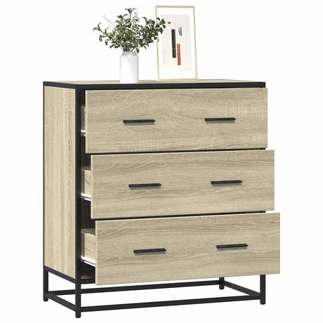 Sideboard 68X35X76 Cm Engineered Wood And Metal