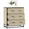 Sideboard 68X35X76 Cm Engineered Wood And Metal