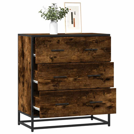Sideboard 68X35X76 Cm Engineered Wood And Metal