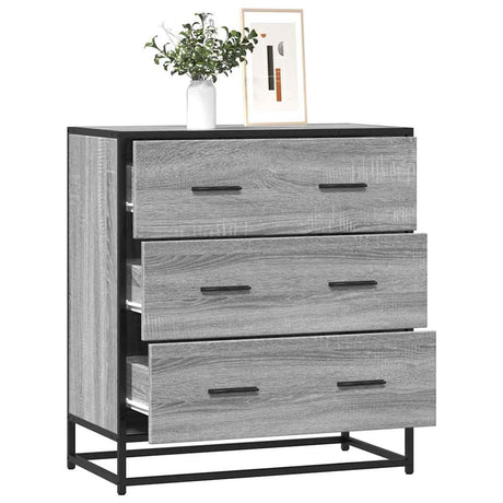 Sideboard 68X35X76 Cm Engineered Wood And Metal