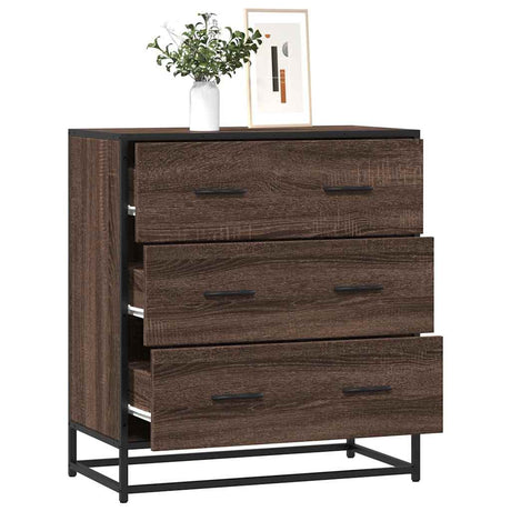 Sideboard 68X35X76 Cm Engineered Wood And Metal