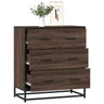 Sideboard 68X35X76 Cm Engineered Wood And Metal