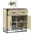 Sideboard 68X35X76 Cm Engineered Wood And Metal