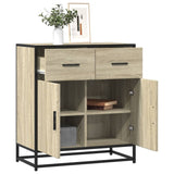 Sideboard 68X35X76 Cm Engineered Wood And Metal