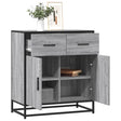 Sideboard 68X35X76 Cm Engineered Wood And Metal