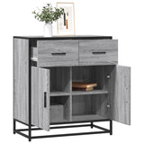 Sideboard 68X35X76 Cm Engineered Wood And Metal