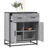 Sideboard 68X35X76 Cm Engineered Wood And Metal