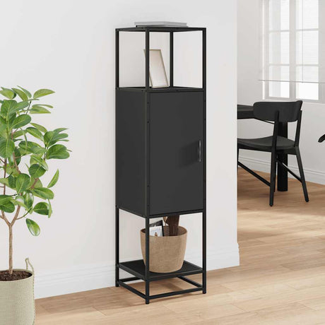 Highboard 35.5X35X139 Cm Engineered Wood And Metal