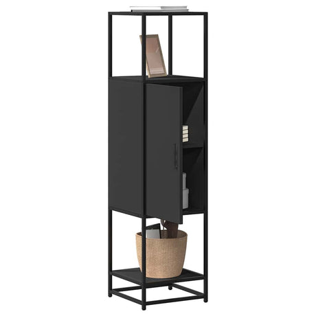 Highboard 35.5X35X139 Cm Engineered Wood And Metal