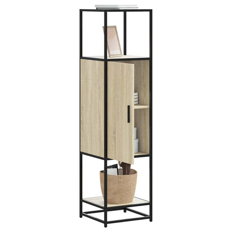 Highboard 35.5X35X139 Cm Engineered Wood And Metal