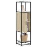 Highboard 35.5X35X139 Cm Engineered Wood And Metal