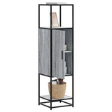 Highboard 35.5X35X139 Cm Engineered Wood And Metal