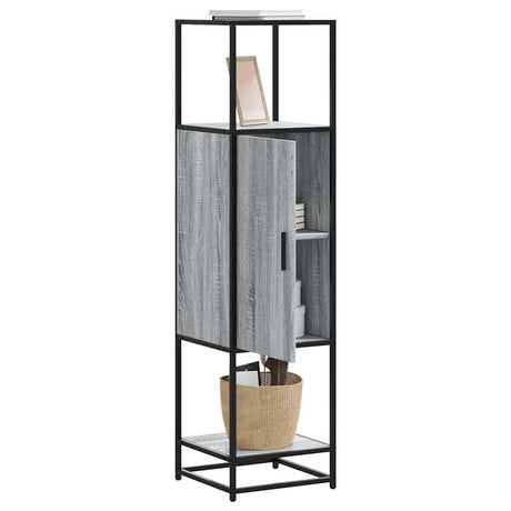 Highboard 35.5X35X139 Cm Engineered Wood And Metal