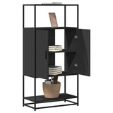 Highboard 68X35X139 Cm Engineered Wood And Metal