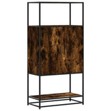 Highboard 68X35X139 Cm Engineered Wood And Metal