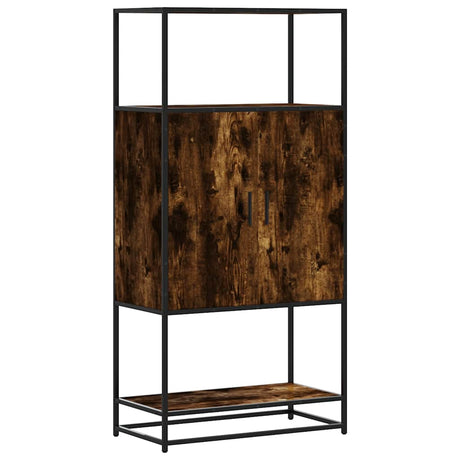 Highboard 68X35X139 Cm Engineered Wood And Metal