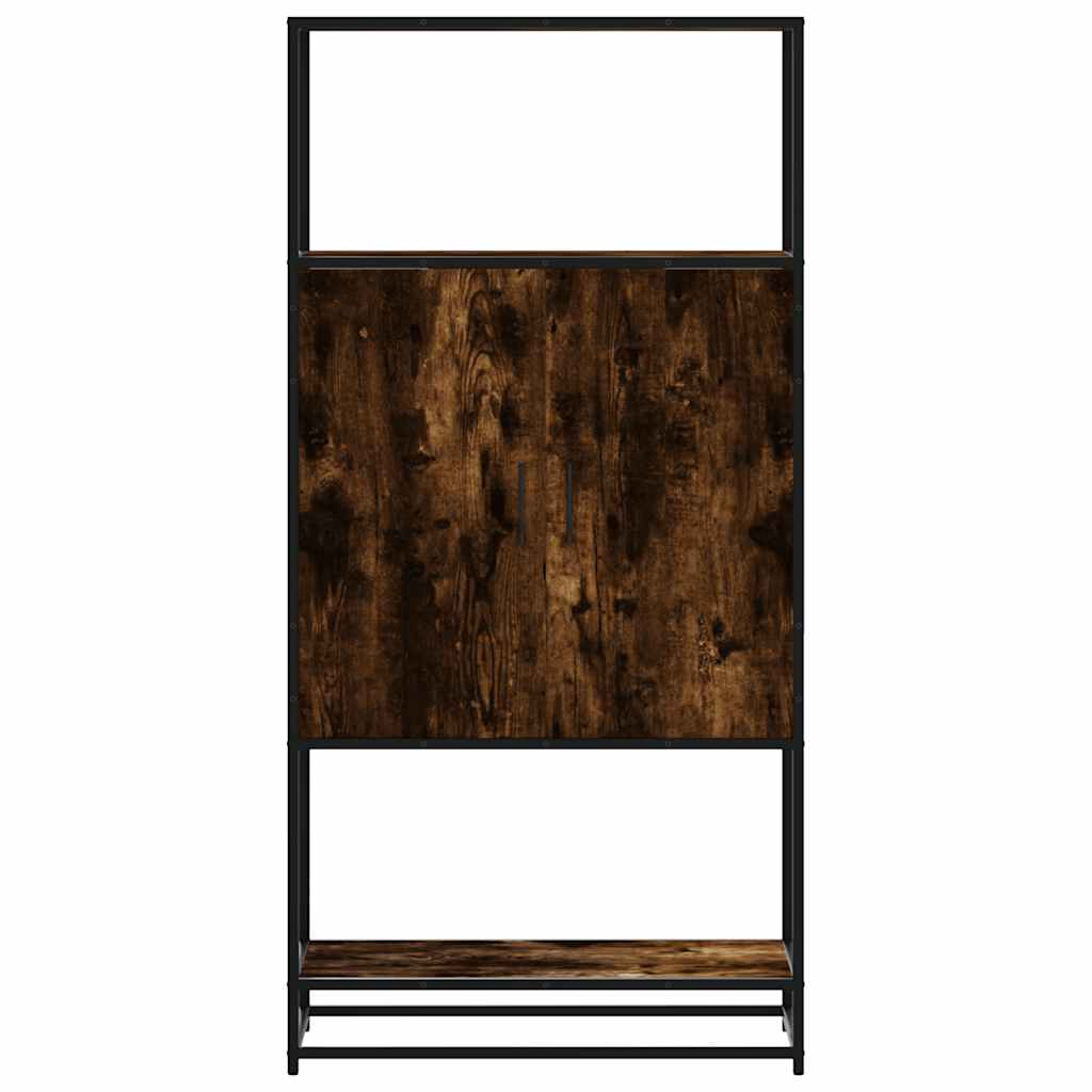 Highboard 68X35X139 Cm Engineered Wood And Metal