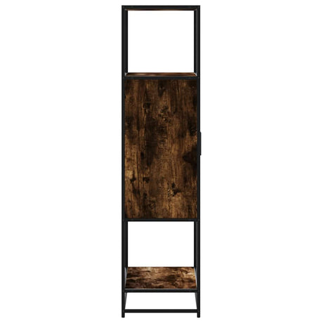 Highboard 68X35X139 Cm Engineered Wood And Metal