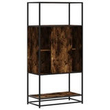 Highboard 68X35X139 Cm Engineered Wood And Metal