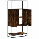 Highboard 68X35X139 Cm Engineered Wood And Metal