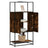Highboard 68X35X139 Cm Engineered Wood And Metal