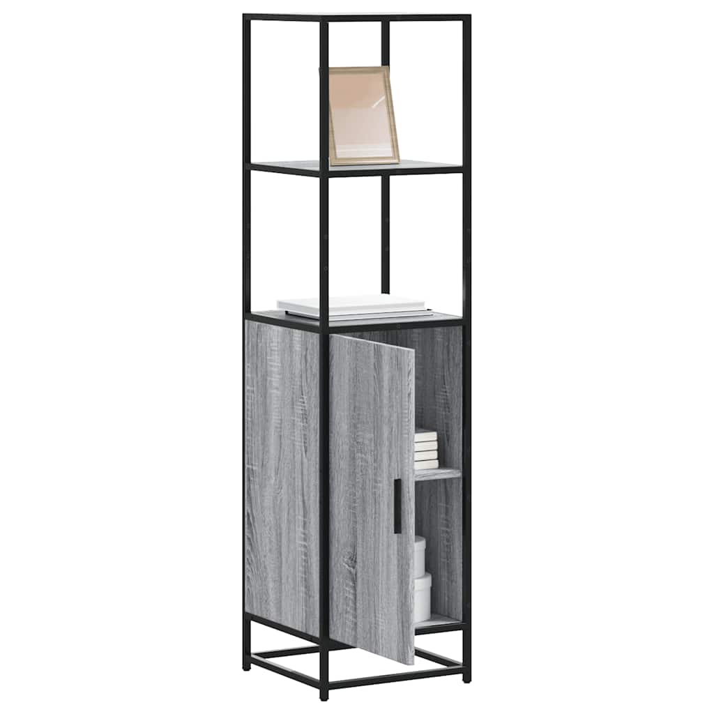 Highboard 35.5X35X139 Cm Engineered Wood And Metal
